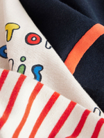 Футболка для мальчика Next E63-184, 3 шт., Красный, Бежевый, Темно-синий