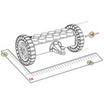 Подвижная платформа 35x20x16 см для конструктора 7,5"