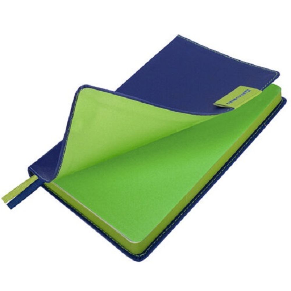 Ежедневник недатированный Brauberg Aim, А5, 136л, кожзам, темно-синий