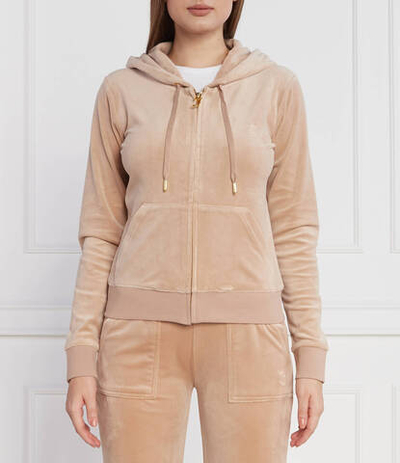 Худи Robertson Classic Velour Zip Trough Hoodie GOLD HW Juicy Couture - бежевый(JCAP176G)