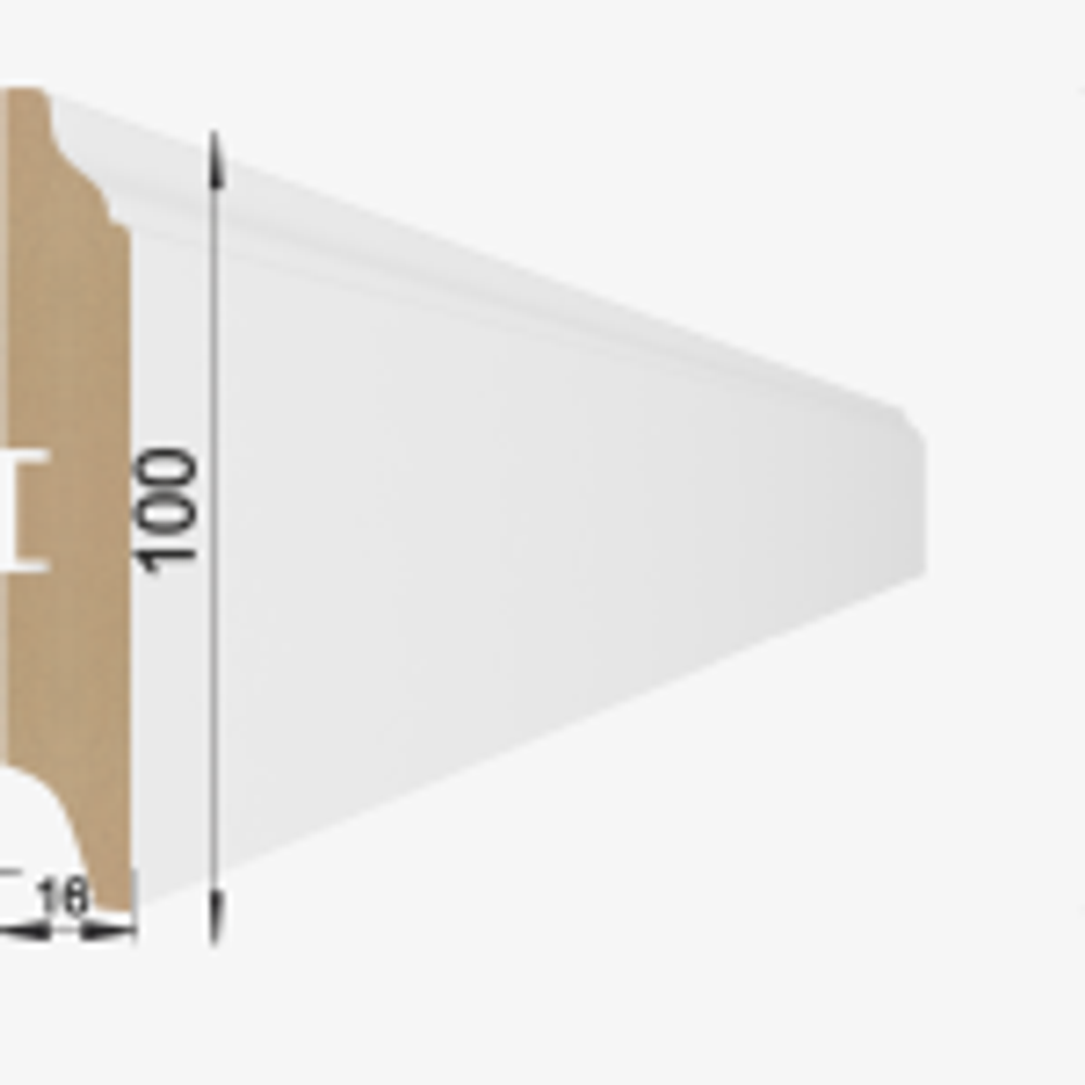 НАПОЛЬНЫЙ ПЛИНТУС МДФ STELLA 100В 2000х100х16 мм - Магазин напольных покрытий в Екатеринбурге. MAXI ПОЛ