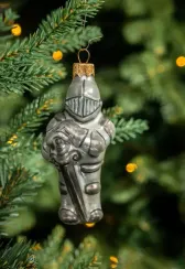 Елочное украшение Рыцарь, стекло, 11 см., 1 шт., Витус (А218)