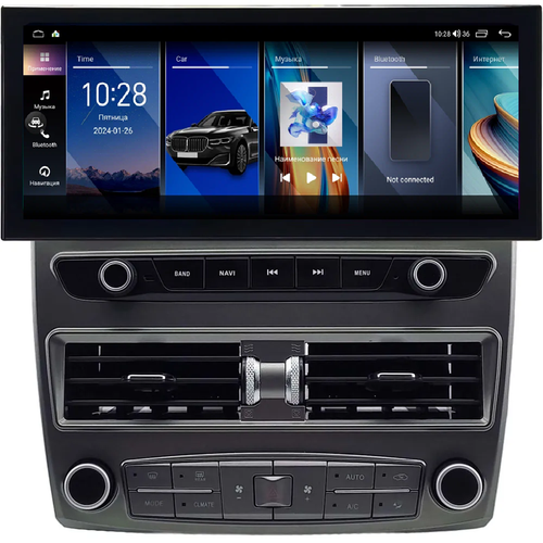 Магнитола для Lexus LS430 2000-2006 - Kuberg монитор 12.5" в стиле LEXUS на Android 12, 2К экран, Быстрая, CarPlay, 4G SIM-слот