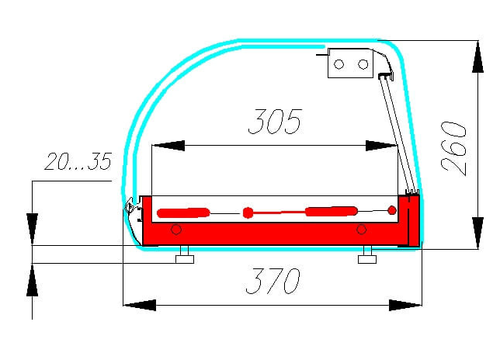Тепловая витрина Carboma ВT-1,0 BAR (A37 SH 1,0-1)