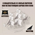 Деревянный конструктор Корабль Барк "Морской конек" MCB02 (ROKR)