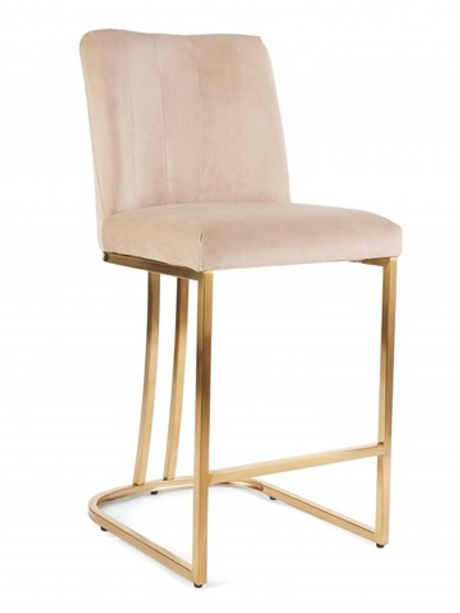 Стул барный Ist Casa Пресли, бежевый, матовое золото
