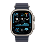 Apple Watch Ultra 2 (2024) 49mm Natural Titanium Case with Navy Ocean Band