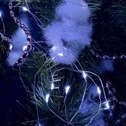 ULD-S0200-020-SСB-2AA WHITE IP20 DEW Гирлянда светодиодная Роса на батарейках 2AA не в-к. 2м. 20 светодиодов. Белый свет. Провод медный. TM Uniel