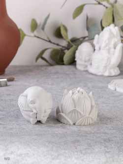 Набор статуэтка слоника и подставка для благовоний бутон