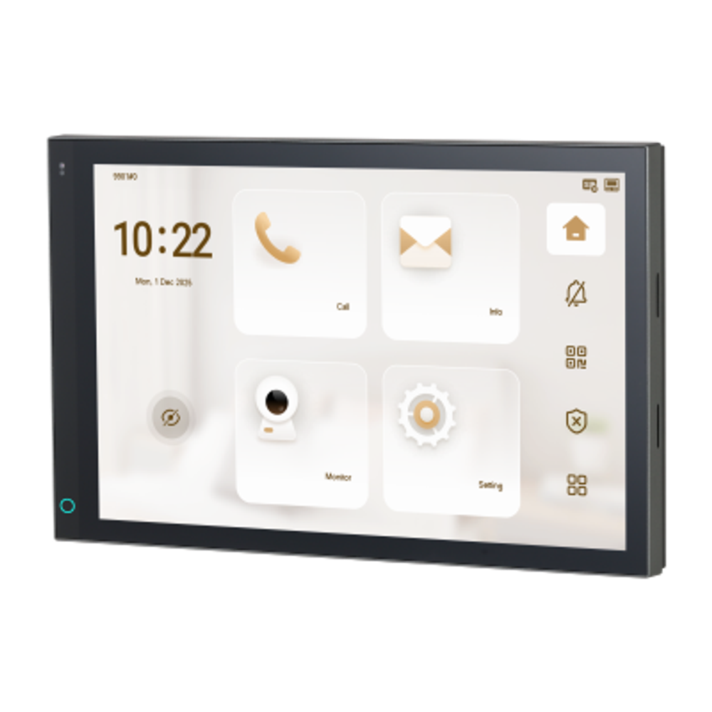 DHI-VTH5741A-WP Монитор видеодомофона IP 10.1 дюймовый с WiFi 2.4ГГц, (LInux), серый.