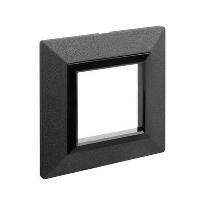 Рамка из металла, "Avanti", графитовая, 1 пост (2 мод.)