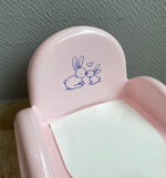 Горшок Стульчик  "Кролики" (pink-розовый)