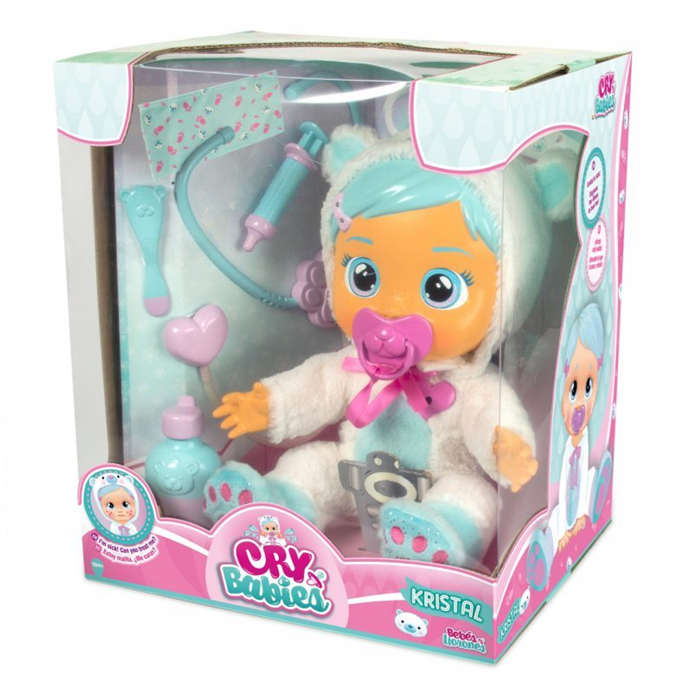 IMC Toys Cry Babies - Плачущая больная кукла Kristal интерактивная кукла 98206