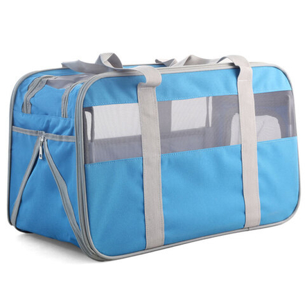 Сумка-переноска Triol "Техно" для животных голубая 500х260х300
