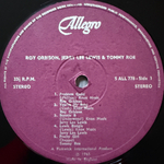 Roy Orbison & Jerry Lee Lewis & Tommy Roe – Roy Orbison Sings (Англия) Т