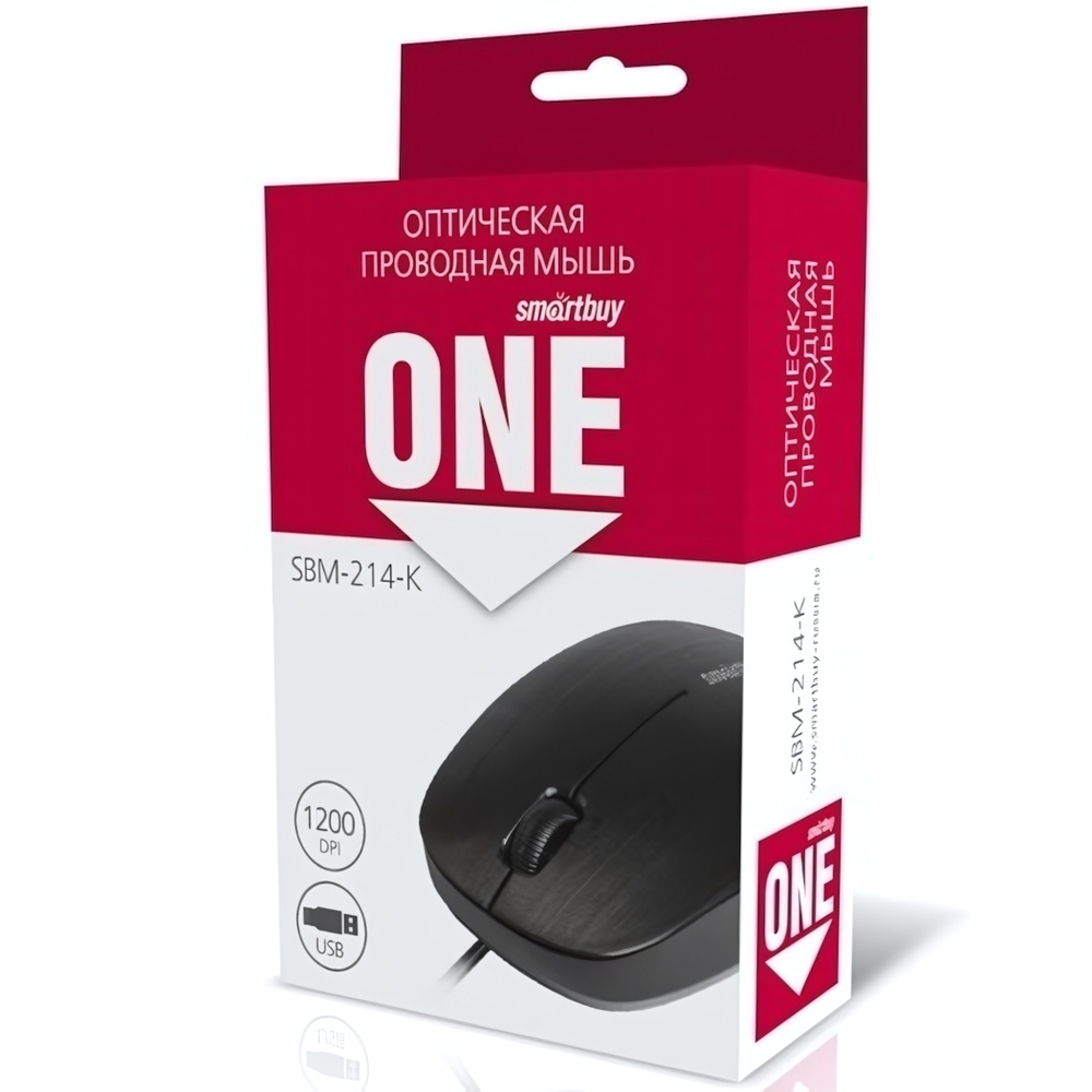 Мышь проводная Smartbuy SBM-214-K Black