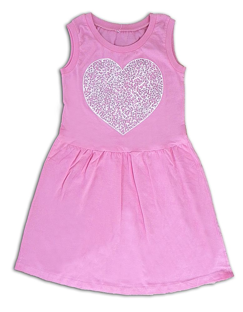 Платье-сарафан  для девочки розовое