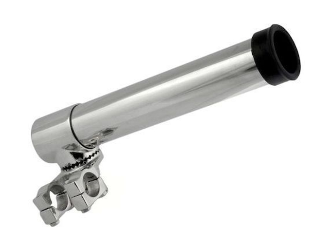 Держатель спиннинга нержавеющий с креплением к лееру