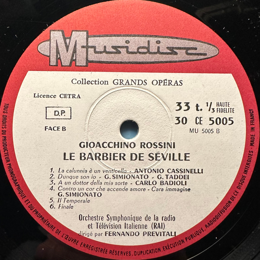 Россини - Севильский цирюльник (основные отрывки) Франция