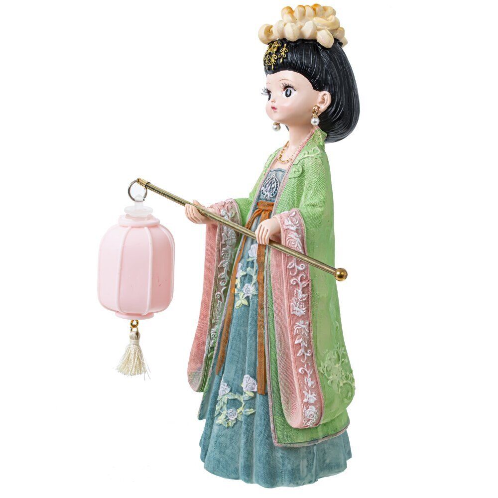 GAEM Фигурка декоративная "Гейша" (подсветка, 3xLR41) , L15 W9 H21 см, 2в.