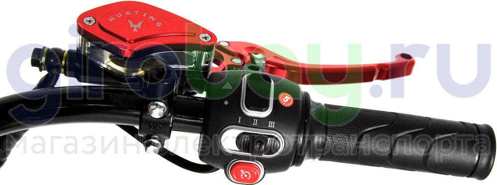 Электроскутер IKINGI HARLEY CHOPPER 4000W (60V/30Ah) - Красный фото №15