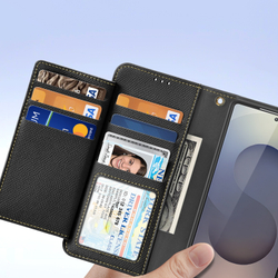 Чехол кошелек с MagSafe из TPU кожи от Dux Ducis для смартфона Samsung Galaxy S25 Ultra, серия Lawa Series Case