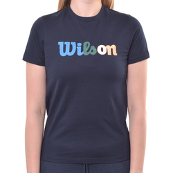 Женская теннисная футболка Wilson Heritage T-Shirt - небесный