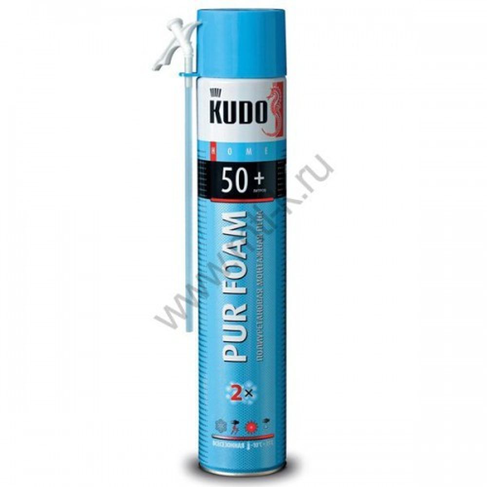 Пена монтажная KUDO HOME 50+ 1000мл/800 г всесезон.бытовая