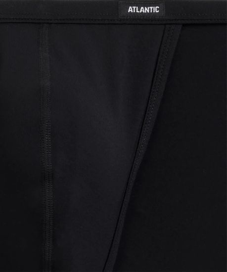 Мужские трусы (1шт) танга Atlantic MP-1587, микромодал, черный