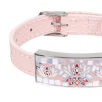 Браслет Fiore Luna на розовом кожаном ремешке CB03596-3A