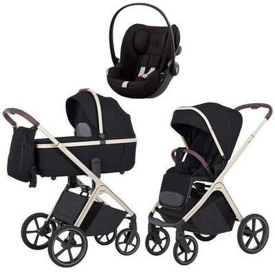 Коляска Carrello Vector CRL-6550 и автокресло Cybex Cloud G i-Size Magic Black 3 в 1 Pearl Black