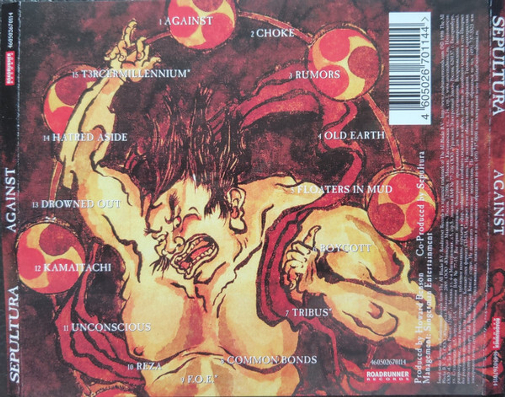 Sepultura / Against (RU)(CD)