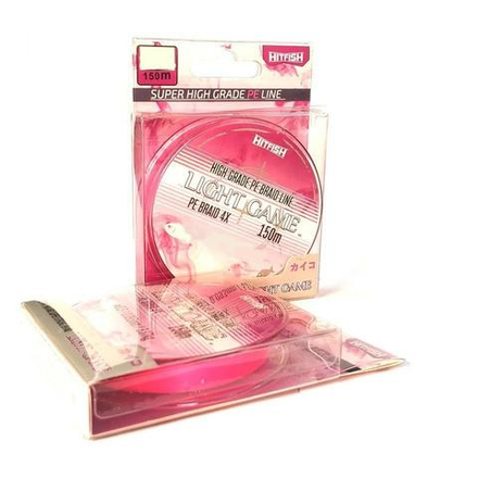 Шнур HITFISH LITE GAME 150м 0.093мм, розовая