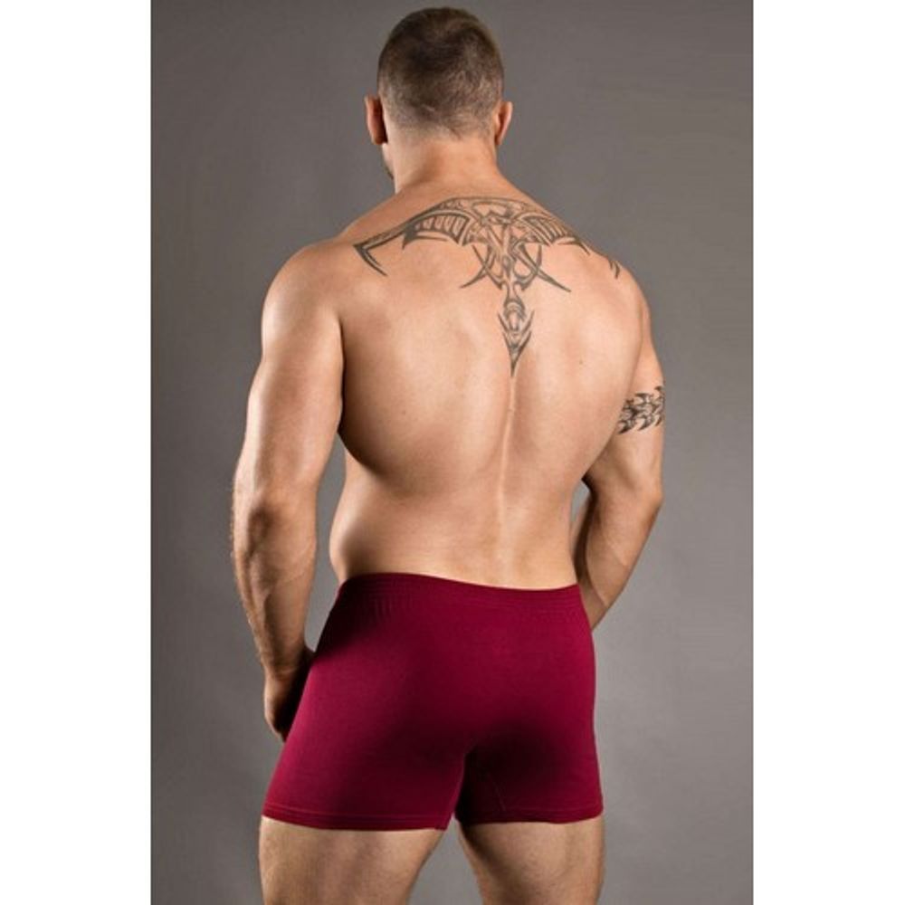 Мужские трусы боксеры хлопковые бордовые Doreanse 1511