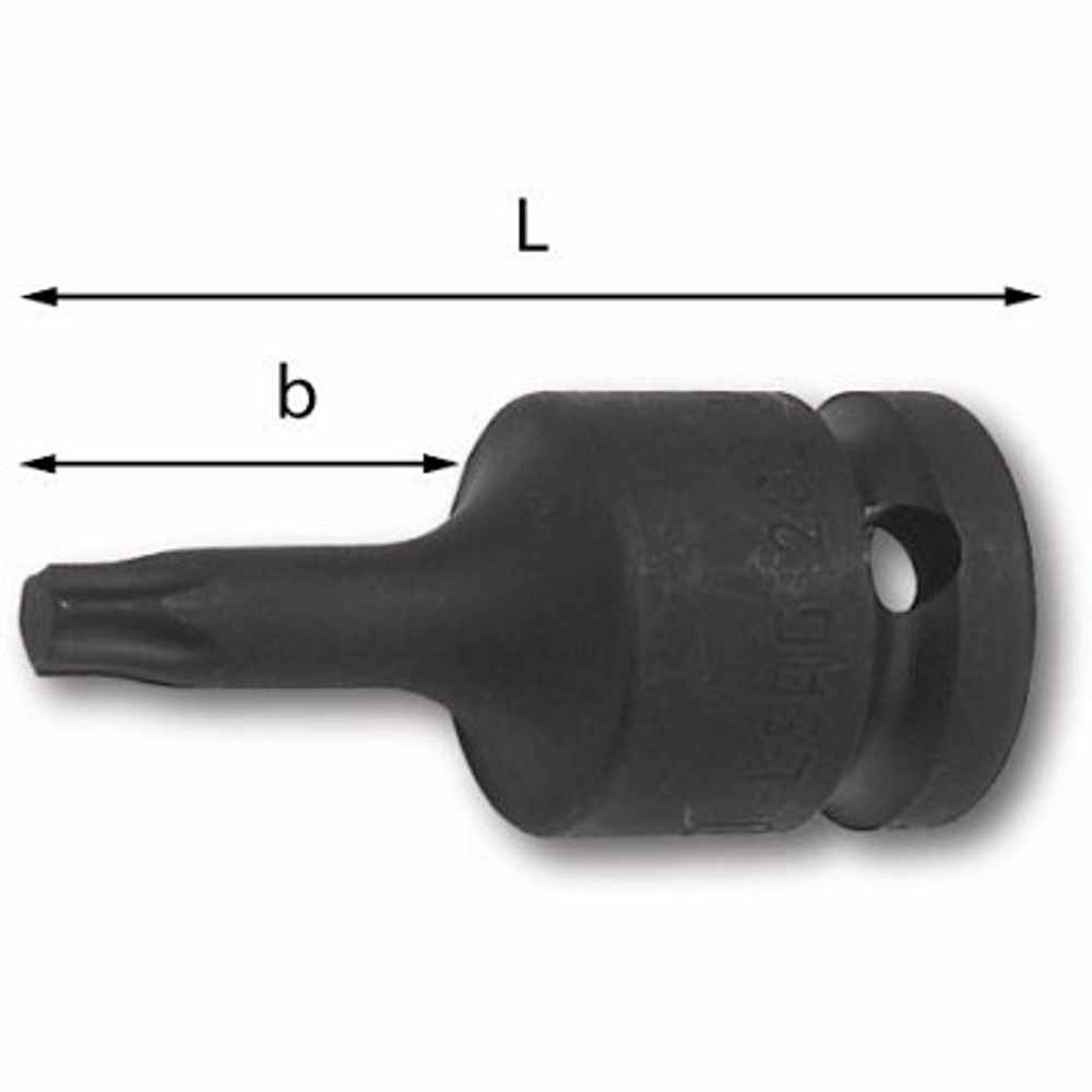 233 1/2 MNTX Ударная головка ключей для винтов с профилем TORX 1/2, T30, USAG (Италия)