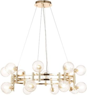 Подвесная люстра 16*G9 LUXURY SP16 GOLD золото Crystal Lux