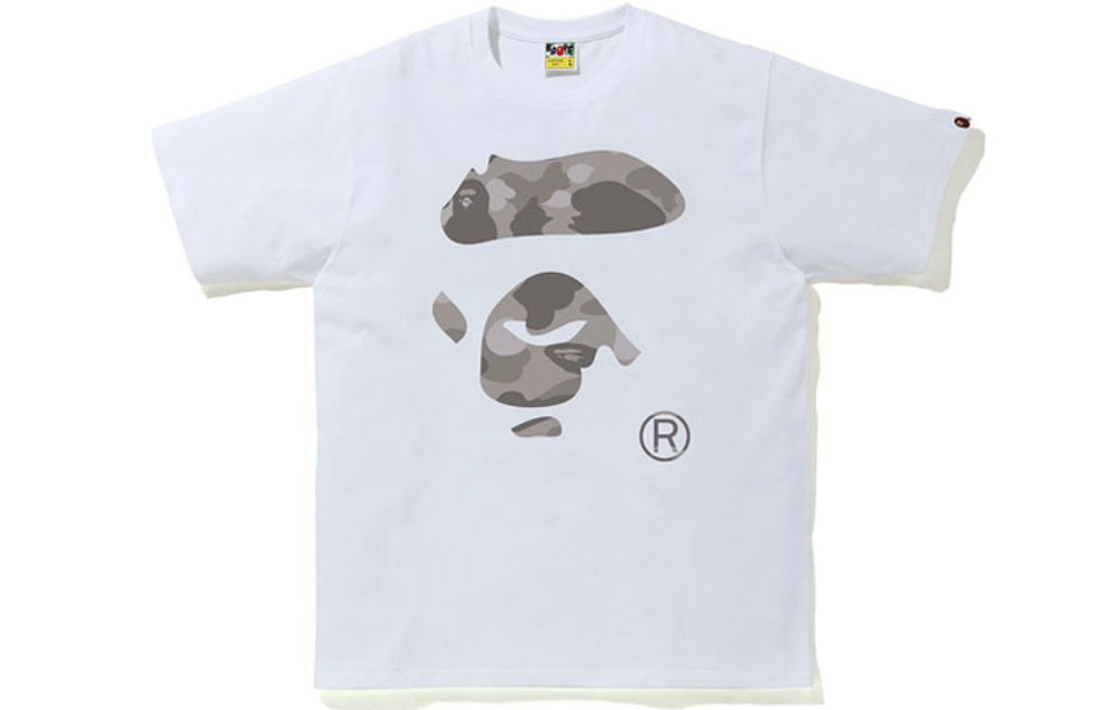 A Bathing Ape Reflector 1st Camo Ape Face Tee Tee