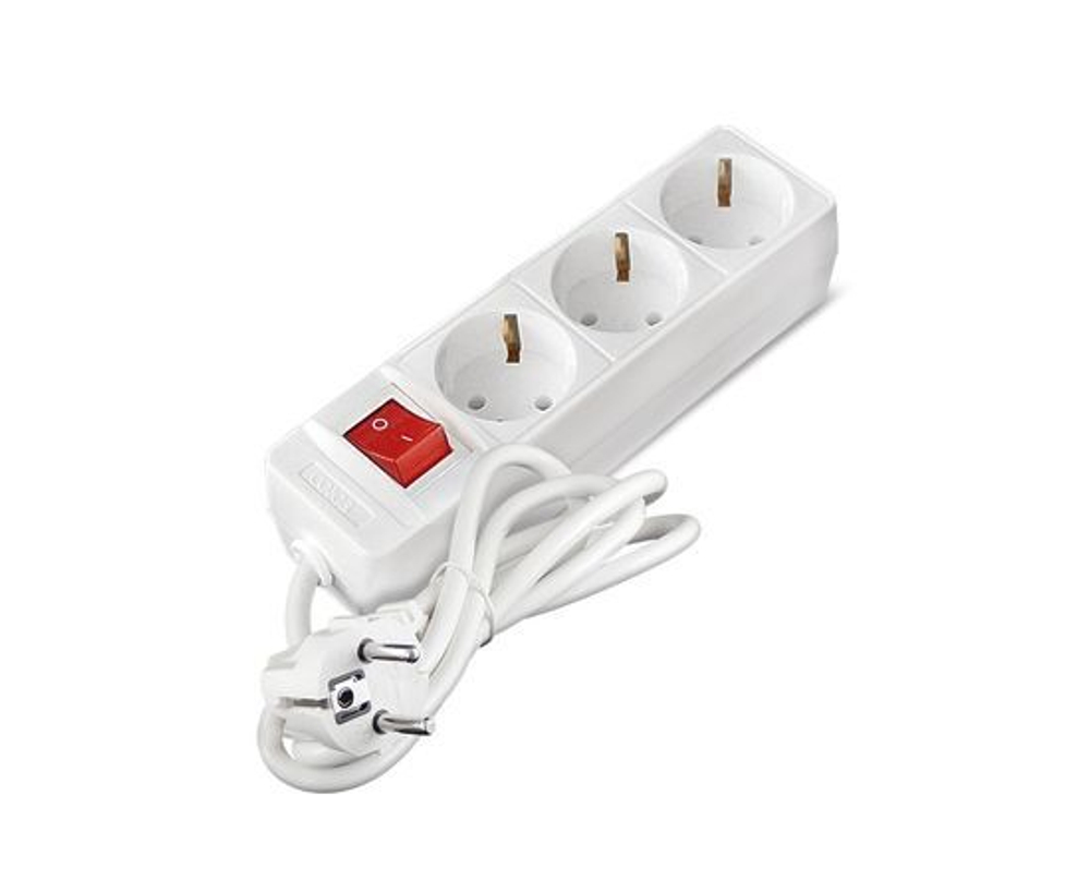 Удлинитель 3х1.5м с заземл. 16А IP20 3.5кВт с выкл. Союз 481S-8301