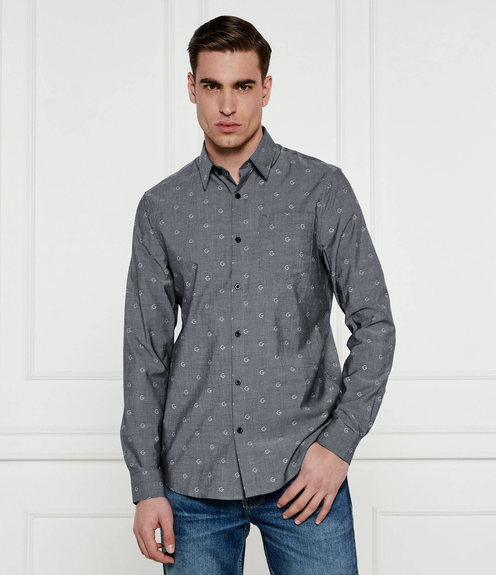 Рубашка GUESS - серый(M5RH05 WFXX1)
