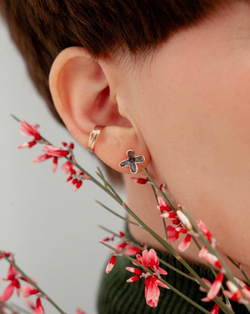 пусеты сирень (позолота)