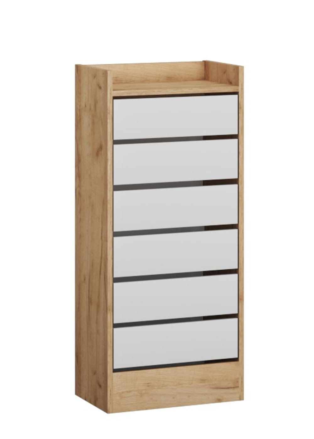 Обувница высокая Ямайка ЯПТ-1, дуб крафт/белый