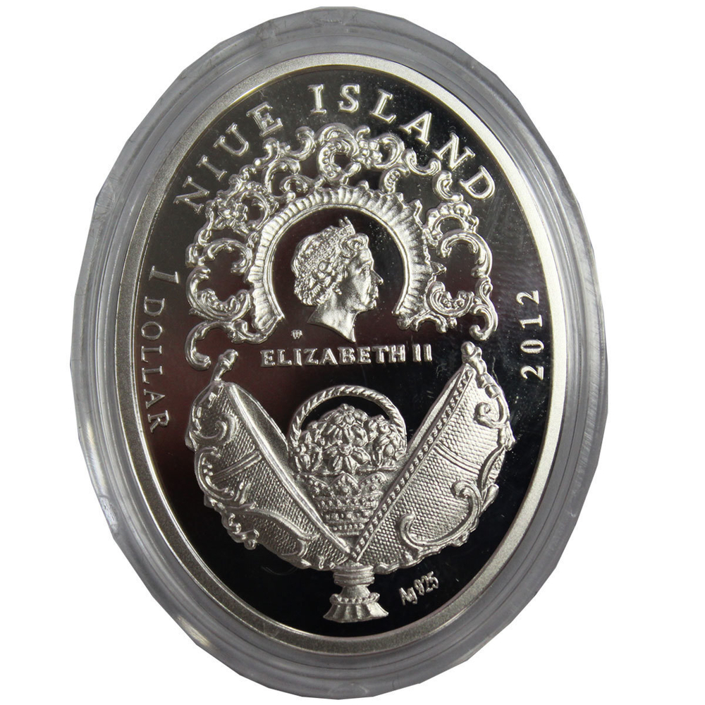 1 доллар. Яйцо Кремль  - Императорские яйца Фаберже. Ниуэ. 2012 г.