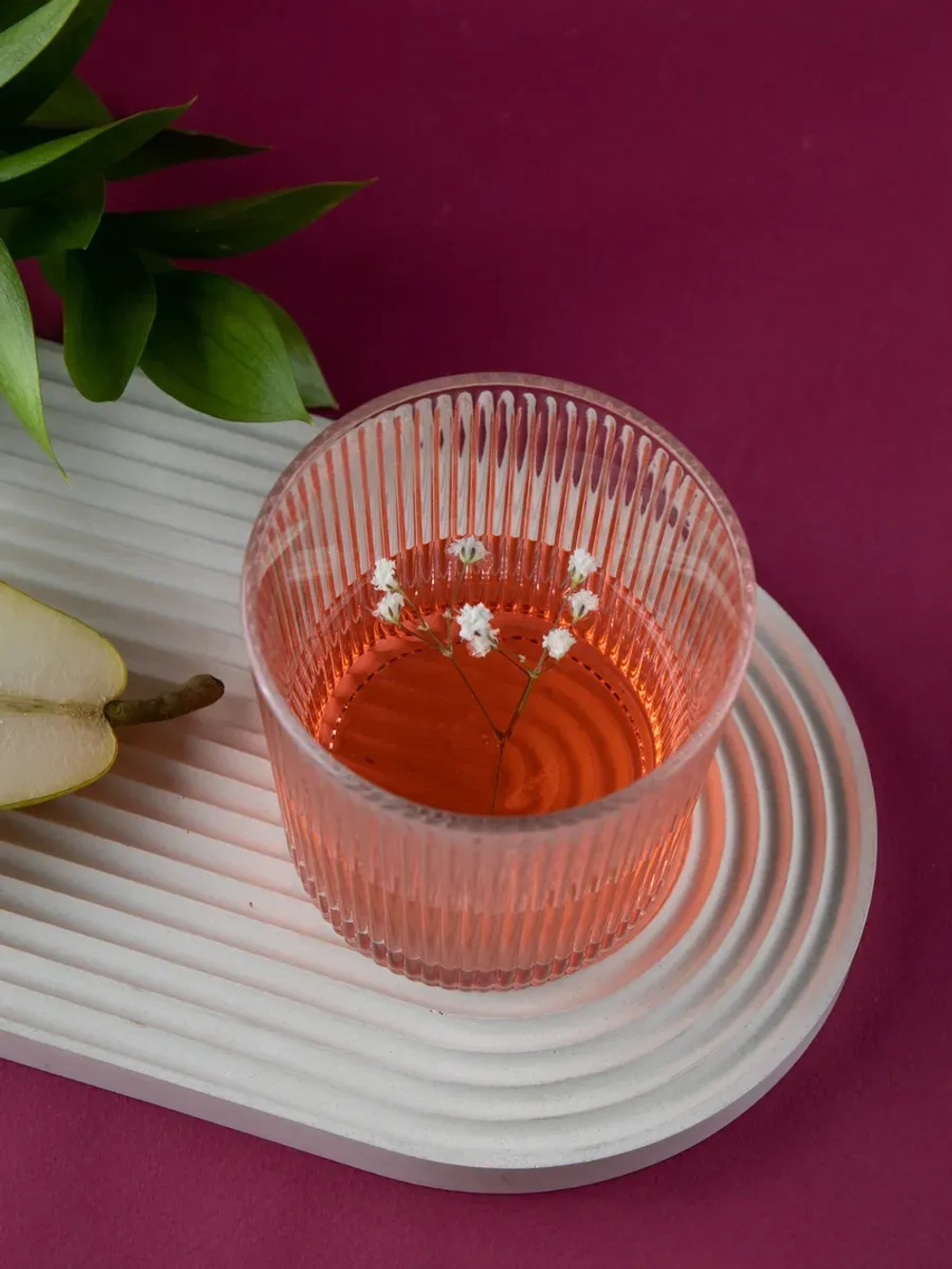 Набор ребристых бокалов для виски, 350 мл. 6 шт. Прозрачные