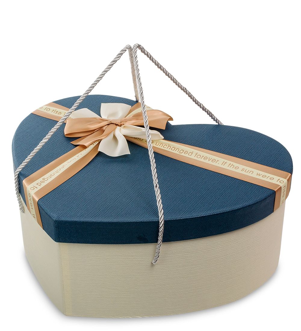 WF-98/3-A Коробка «Сердце» цв.беж./син.