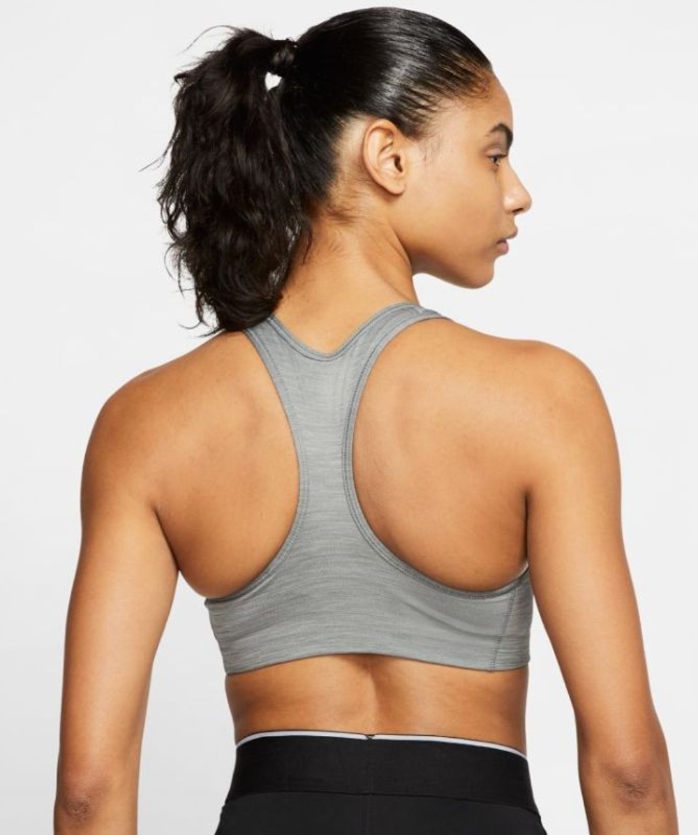 ТОП теннисный Nike Swoosh Bra Non Pad W - smoke grey/heather/black