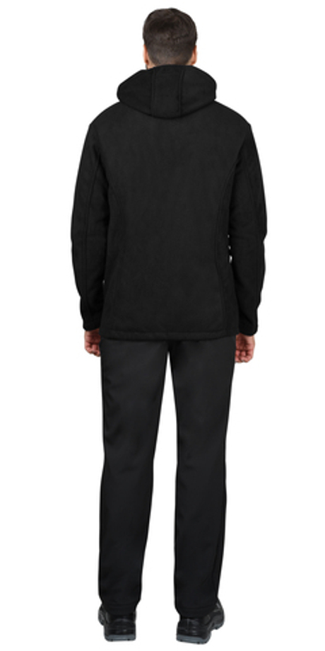 Куртка СИРИУС-ТЕХНО (флис дублированный) черная