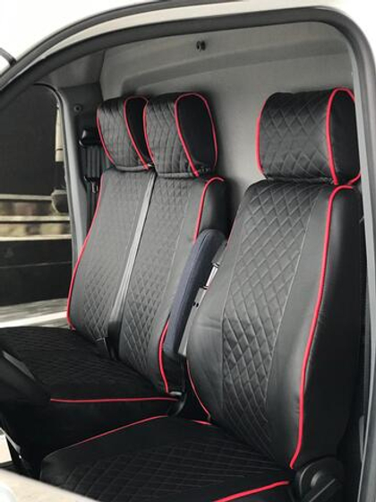 Чехлы Премиум стеганные кожа Газель NEXT 1+2 от 2024 года