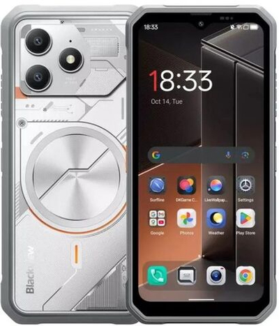 6.56" Смартфон BLACKVIEW 8/128Gb,  Fort 100,  NFC,  IPS,  90Гц,  5000мAч,  белый