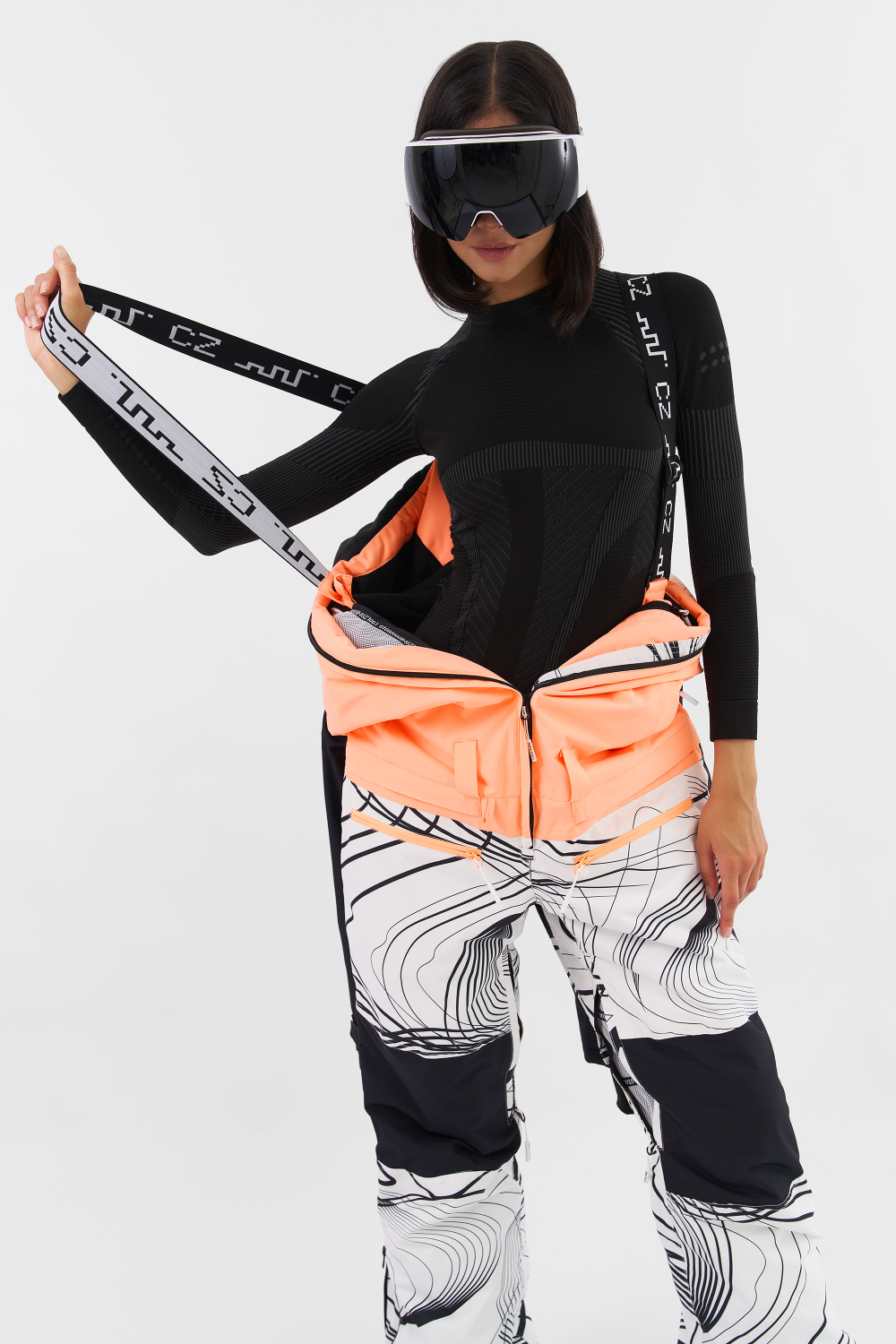 Комбинезон COOLZONE LIMAN линии/неоперсиковый/черный