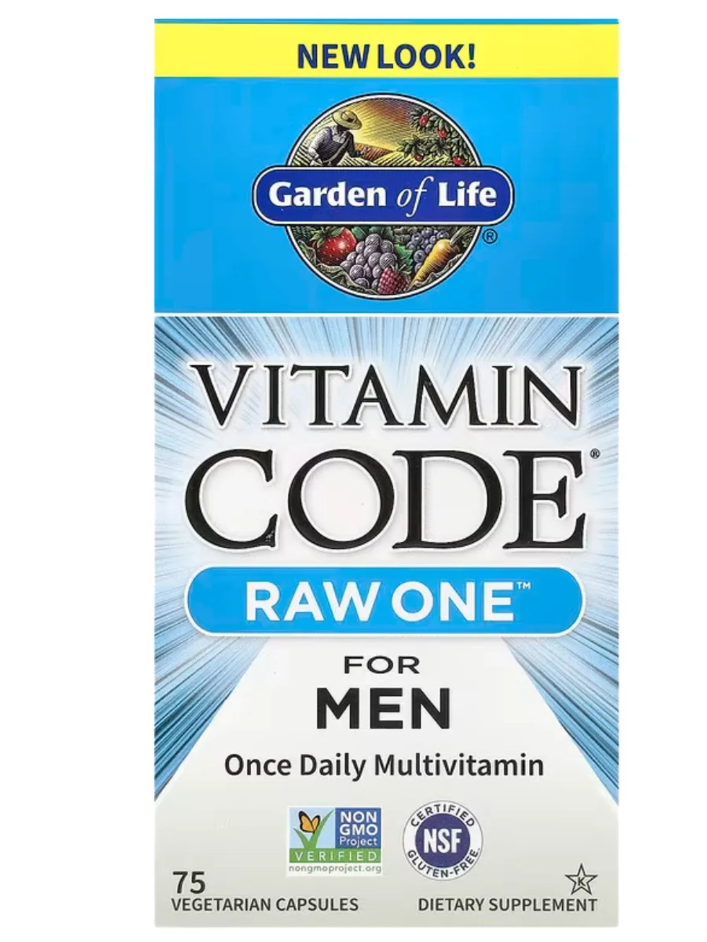 Vitamin Code RAW One для мужчин 75 капсул